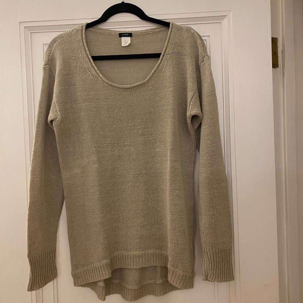Preloved j crew beige sweater. Size medium